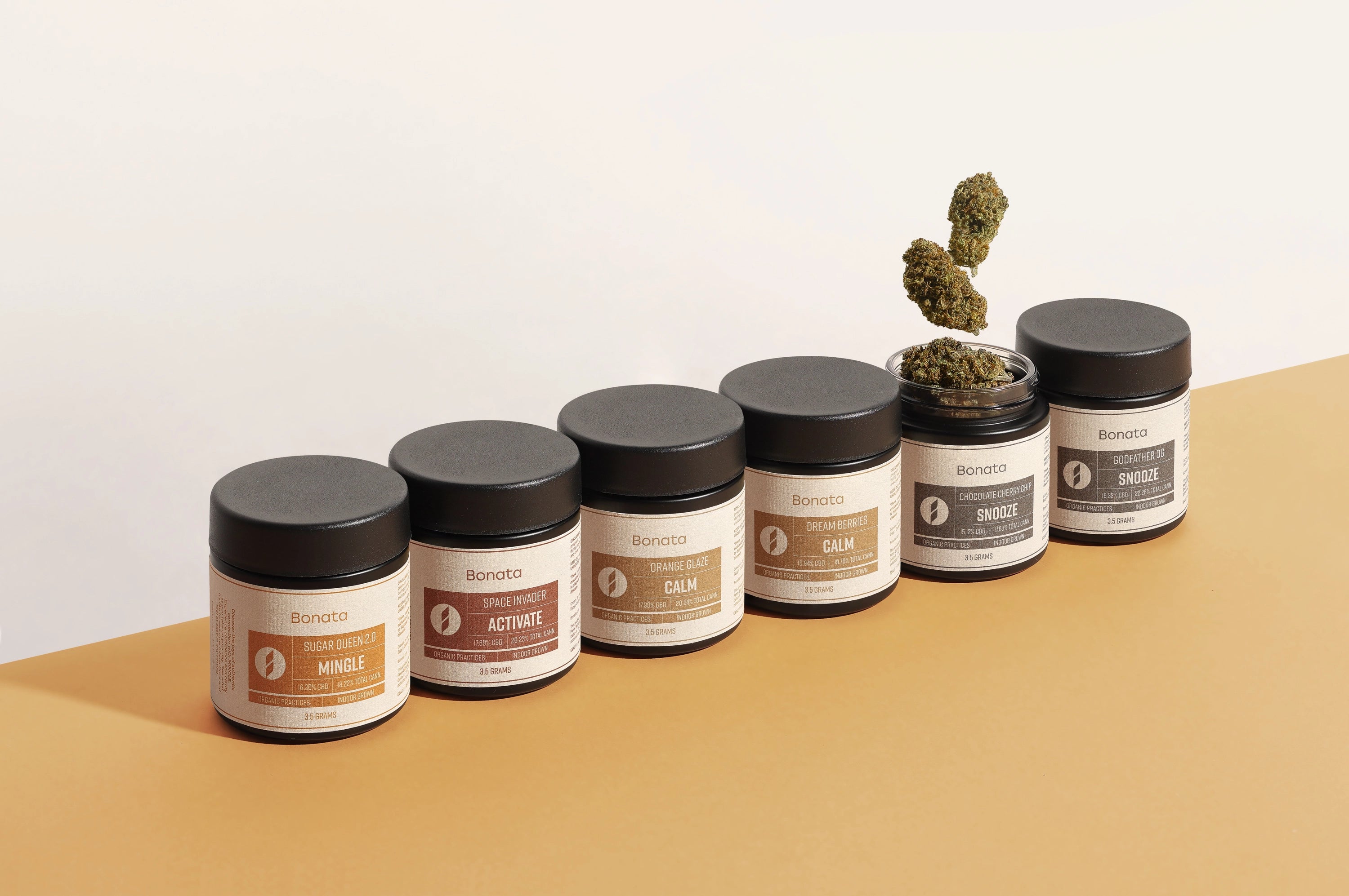 Bonata indoor grown CBD flower strains